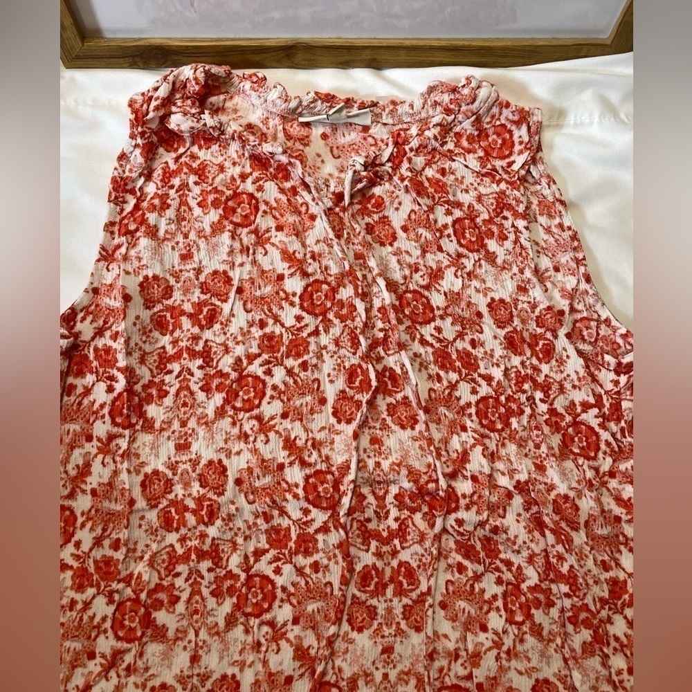 Studio B size XL red and white floral maxi dress - Picture 5 of 8